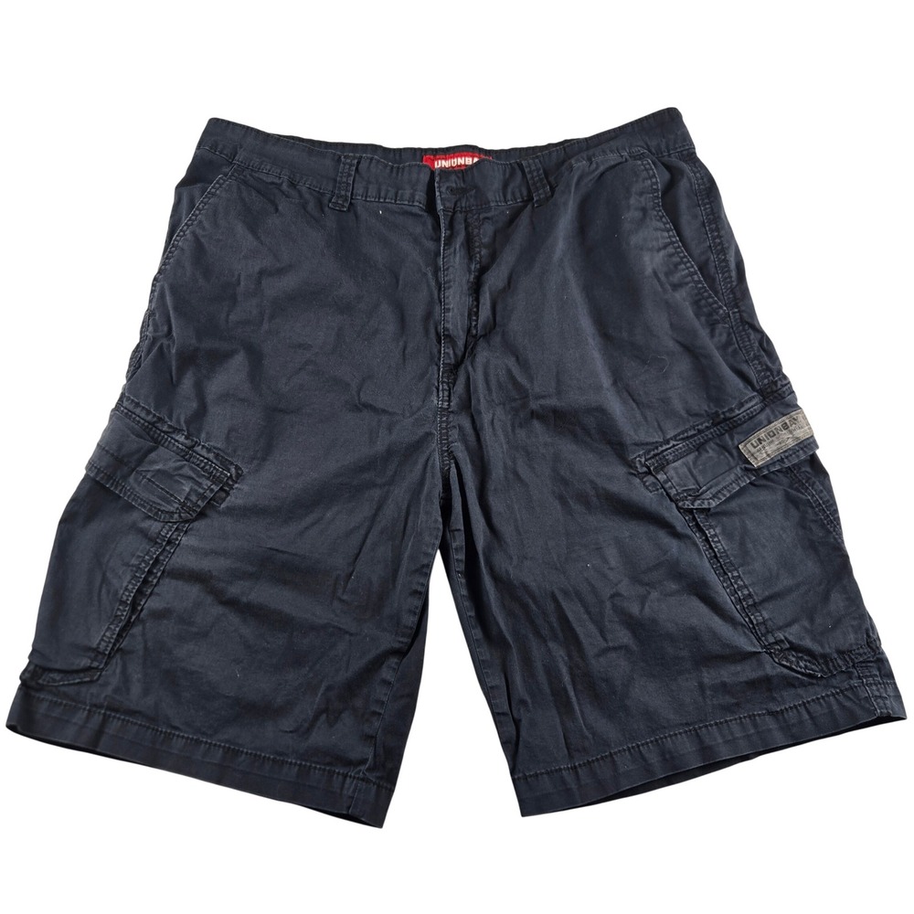 Unionbay Mens Size 38 Navy Cargo Shorts Utility Y2K Gorpcore Outdoor